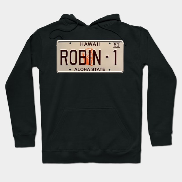 Magnum P.I. License Plate Hoodie by RetroZest